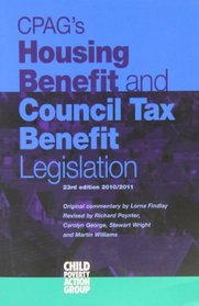 CPAG's Housing Benefit and Council Tax Benefit Legislation 2010/2011