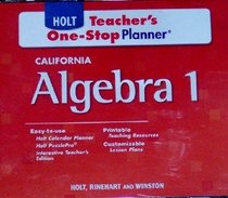 Teacher's One-Stop Planner (HOLT CALIFORNIA Algebra 1)