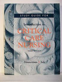 Study Guide to Accompany Introduction to Critical Care Nursing 3rd Edition