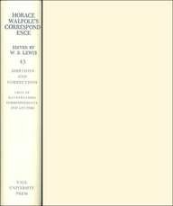 The Yale Editions of Horace Walpole's Correspondence, Volume 43 : Additions and Correction (The Yale Edition of Horace Walpole's Cor)
