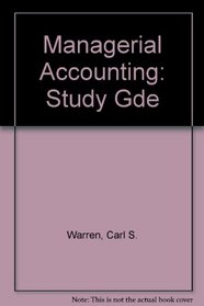 Managerial Accounting Study Guide