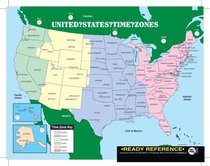 U.S. and World Maps with Time Zones Ready Reference (12-pack) (Ready Reference)