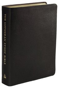 The Lutheran Study Bible with Index Black Bonded Leather