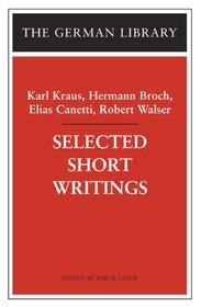 Selected Short Writings (German Library)