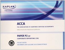 P2 Corporate Reporting CR (INT): Paper P2 INT: Pocket Notes (Acca Pocket Notes)