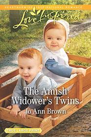 The Amish Widower's Twins (Amish Spinster Club, Bk 4) (Love Inspired, No 1219) (Large Print)