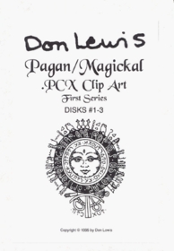 Don Lewis Pagan/Magickal . Pcx Clip Art/Book and Disk
