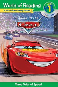 World of Reading Cars 3-in-1 Listen-Along Reader (World of Reading Level 1): 3 Tales of Adventure with CD!
