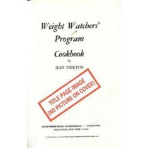 WEIGHT WATCHERS PROGRAM COOKBOOK