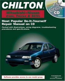 Total Car Care CD-ROM: Mitsubishi and Nissan 1982-2000 Cars, Trucks, and SUVs Retail Box (Total Car Care)