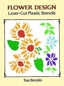 Flower Design Laser-Cut Plastic Stencils (Laser-Cut Stencils)