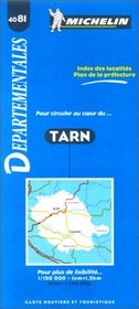 Michelin Tarn, France Map No. 4081 (Michelin Maps & Atlases)