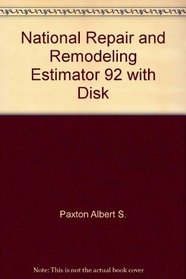 National Repair and Remodeling Estimator 92 with Disk