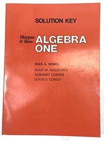 Solution Key (Harper Row Algebra One)