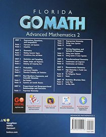 Holt McDougal Go Math! Florida: Student Interactive Worktext Advanced Mathematics 2 2015