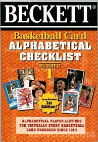 Basketball Card Alphabetical Checklist No. 1 (Basketball Card Alphabetical Checklist)
