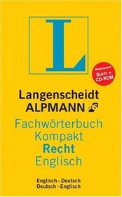 Recht Englisch. Mit CD-ROM. Langenscheidt