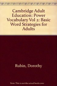 Power Vocabulary: Basic Word Strategies for Adults (Cambridge Adult Education, Vol 2)