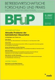 Aktuelle Probleme der betrieblichen Steuerlehre