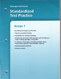 Standardized Test Practice for McDougal Littell Science Grade 7