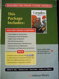 Compilers: Principles, Techniques, and Tools Online Access Code with New Online Chapters and Gradience