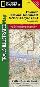 Colorado National Monument McInnis Canyons NCA Trails Illustrated Map # 208