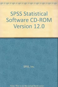 SPSS Statistical Software CD-ROM Version 12.0