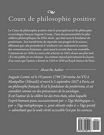 Cours de philosophie positive vol. 1 (French Edition)
