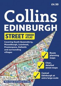 Collins Edinburgh Streetfinder Atlas: A5 Edition