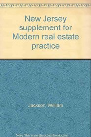 New Jersey supplement for Modern real estate practice