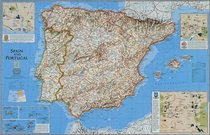 Spain and Portugal: Tubed (NG Country & Region Maps)