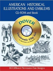 American Historical Illustrations and Emblems CD-ROM and Book (Black-And-White Electronic Design)