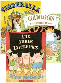 James Marshall Fairy Tales Trio (The Three Little Pigs, Goldilocks and the Three Bears, Cinderella)