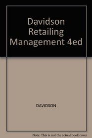 Davidson Retailing Management 4ed