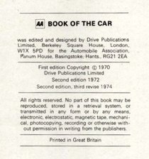 AA book of the car