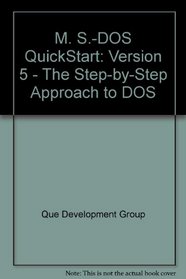 MS-DOS 5 QuickStart