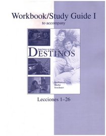 Workbook/Studyguide Vol. 1 fuw Destinos