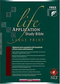 Life Application Study Bible NLT, Large Print