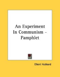 An Experiment In Communism - Pamphlet