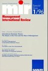 International Business Theory (Journal of International Business - Special Issue)
