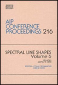 Spectral Line Shapes (Aip Conference Proceedings)