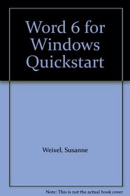 Word 6 for Windows Quickstart