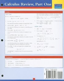 Addison-Wesley's Calculus Review, Part 1 (Pt. 1)