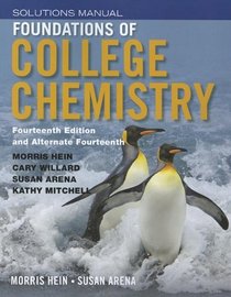 Foundations of College Chemistry, Student Solutions Manual