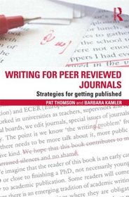 Writing for Peer Reviewed Journals: Strategies for getting published