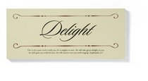 Delight Wooden Plaque