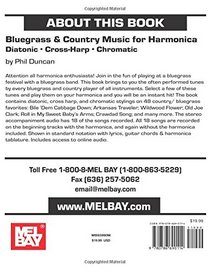 Bluegrass & Country Music for Harmonica: Diatonic  Cross-Harp  Chromatic