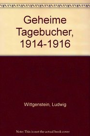 Geheime Tagebucher, 1914-1916 (German Edition)