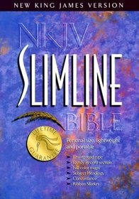 Nkjv Slimline Bible: 3015I Black Bonded Leather Indexed