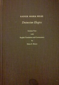 Duinesian Elegies (University of North Carolina studies in the Germanic languages and literatures, no. 81)